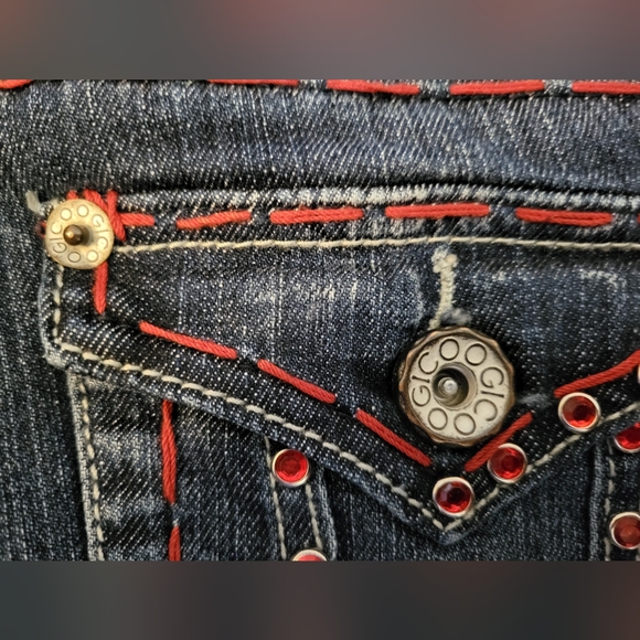 Womens Heavily Embellished Coogi Jeans sz 13/14 x 33.5 - Picture 7 of 15